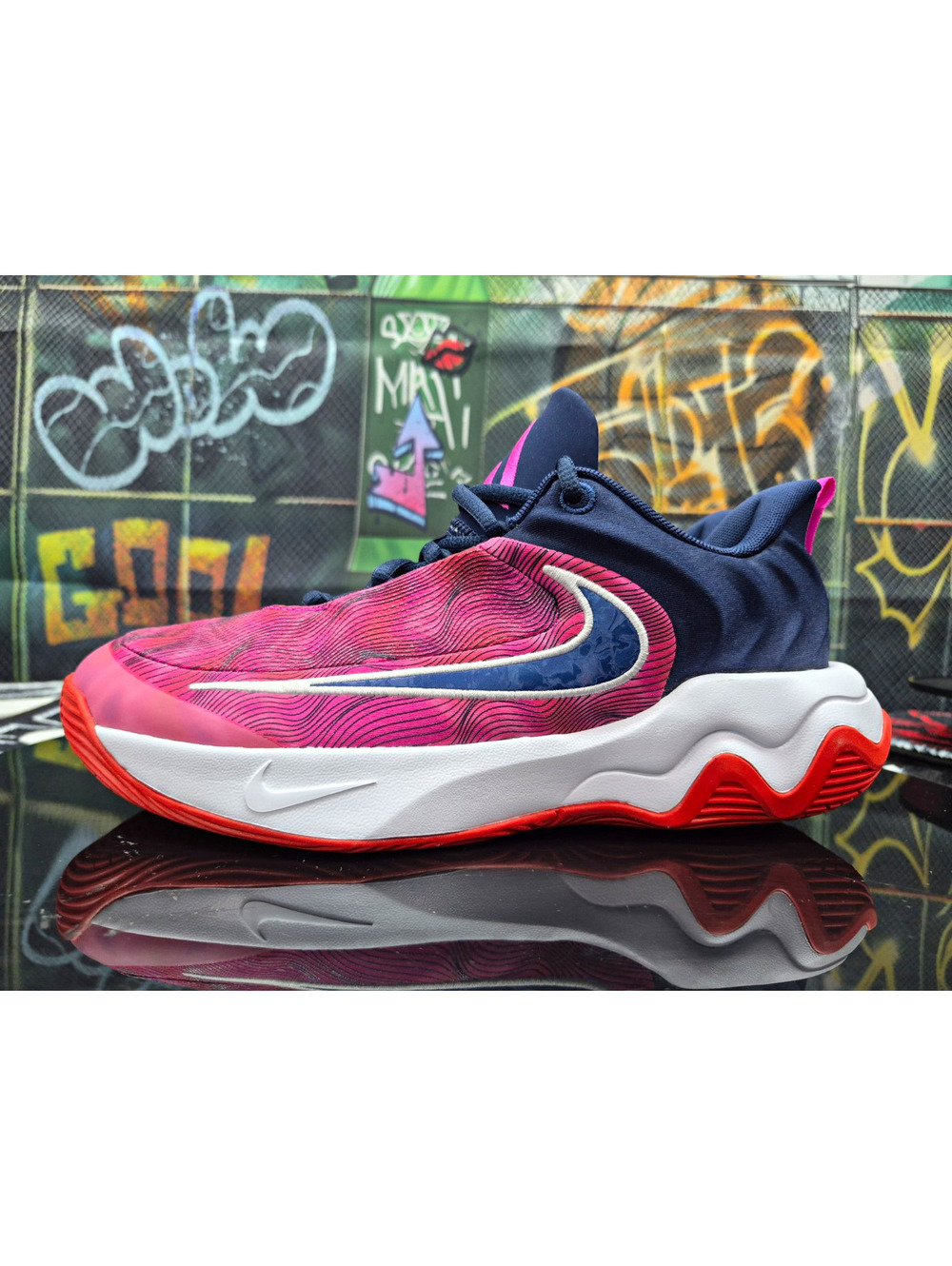 Nike Giannis Immortality 4 SE (GS) Pink/Navy/White Low Top Sneakers Size 7Y